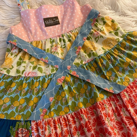 Matilda Jane bundle with Size 6 floral and fruit dress and bloomers. - Picture 3 of 8